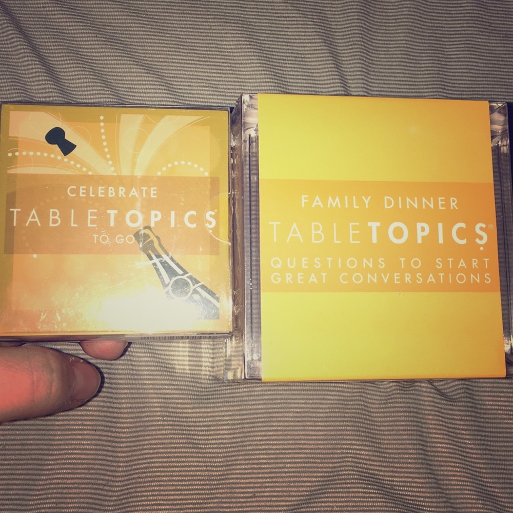 Set of Brand New Table Topic games